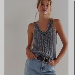 We The Free Monochrome Knit Tank Top